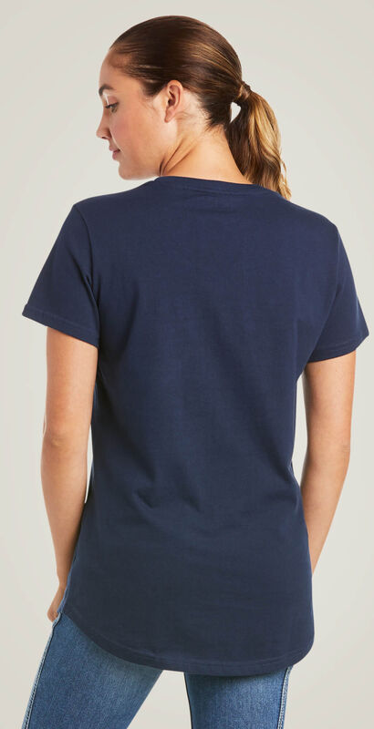 Rebar Cotton Strong V-Neck T-Shirt Back